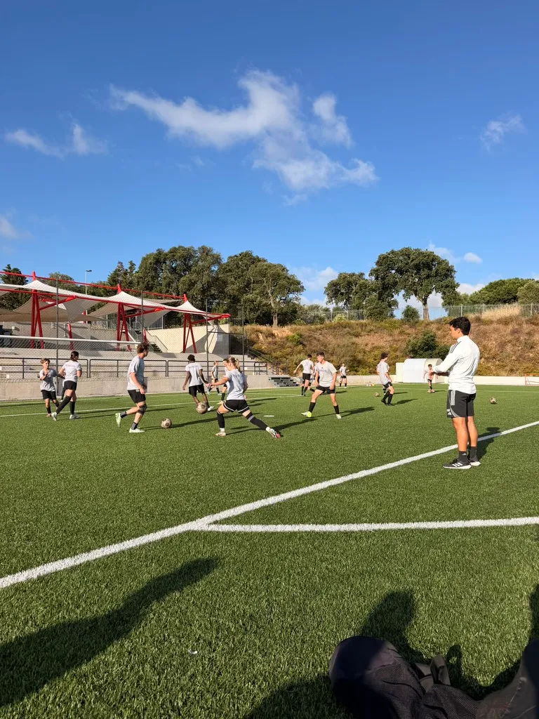 L&M Soccer players on tour in Portugal